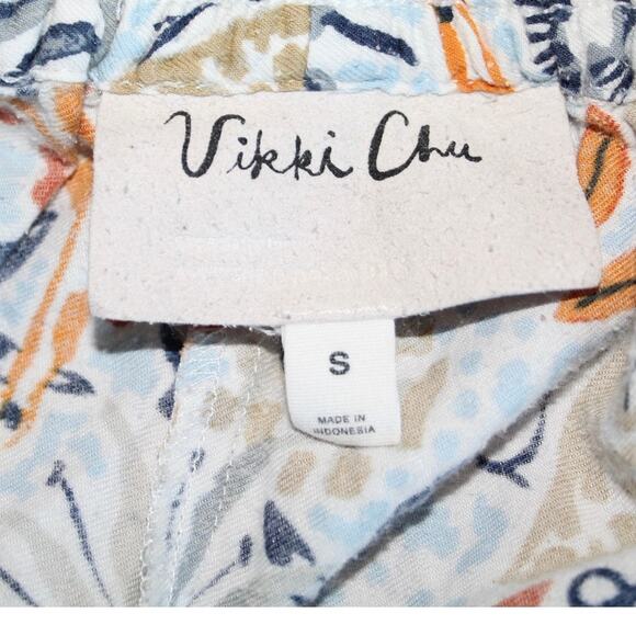 Anthropologie Vikki Chu Pastoral Print Pajama Pants Multicolor Women’s Small - Picture 4 of 4